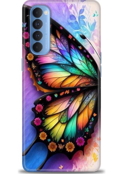 Oppo Reno 4 Pro Ile Uyumlu Hd Baskılı Silikon (Ortasertlikte) Kılıf - 182