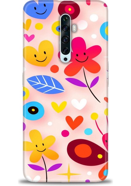 Oppo Reno 2z Ile Uyumlu Hd Baskılı Silikon (Ortasertlikte) Kılıf - 819