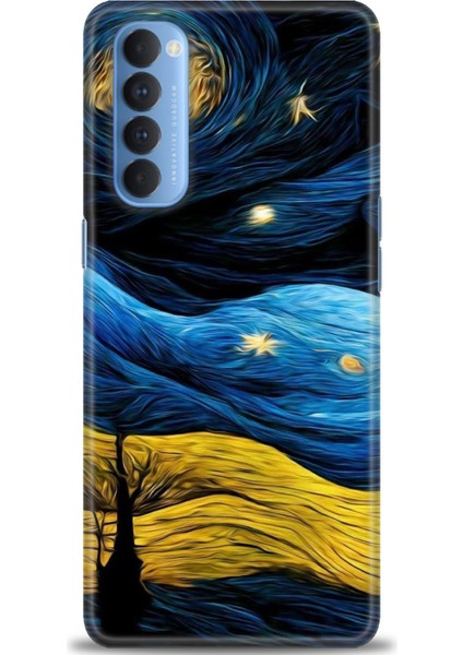 Oppo Reno 4 Pro Ile Uyumlu Hd Baskılı Silikon (Ortasertlikte) Kılıf - 721