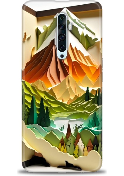 Oppo Reno 2z Ile Uyumlu Hd Baskılı Silikon (Ortasertlikte) Kılıf - 620
