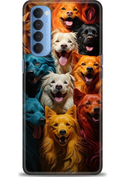 Oppo Reno 4 Pro Ile Uyumlu Hd Baskılı Silikon (Ortasertlikte) Kılıf - 164
