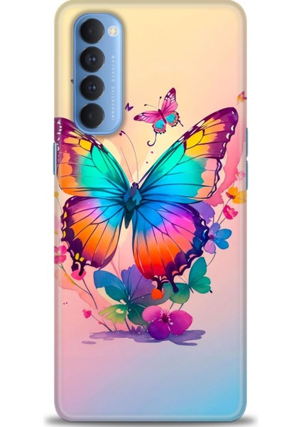 Oppo Reno 4 Pro Ile Uyumlu Hd Baskılı Silikon (Ortasertlikte) Kılıf - 189