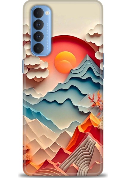 Oppo Reno 4 Pro Ile Uyumlu Hd Baskılı Silikon (Ortasertlikte) Kılıf - 847