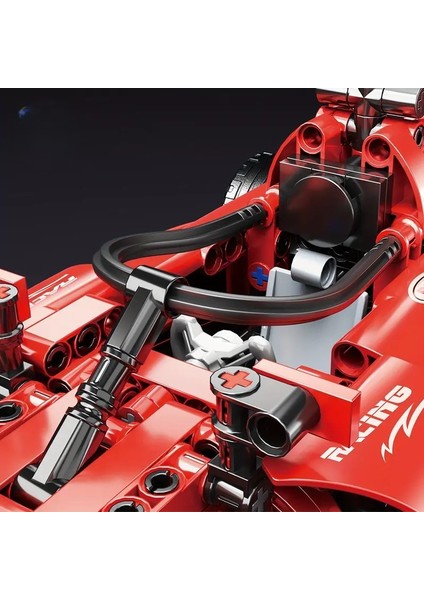 F1 Formula Yarış Aracı 6+ Yaş 455 Parça Pull Back Çek Bırak LEGO Yapı Blok Hediyelik Oyuncak