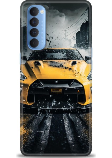 Oppo Reno 4 Pro Ile Uyumlu Hd Baskılı Silikon (Ortasertlikte) Kılıf - 852