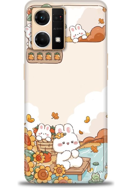 Oppo Reno 7 Ile Uyumlu Hd Baskılı Silikon (Ortasertlikte) Kılıf - 153