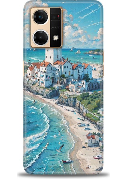 Oppo Reno 7 Ile Uyumlu Hd Baskılı Silikon (Ortasertlikte) Kılıf - 725