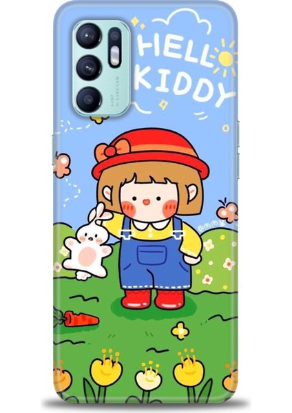 Oppo Reno 6 Ile Uyumlu Hd Baskılı Silikon (Ortasertlikte) Kılıf - 518
