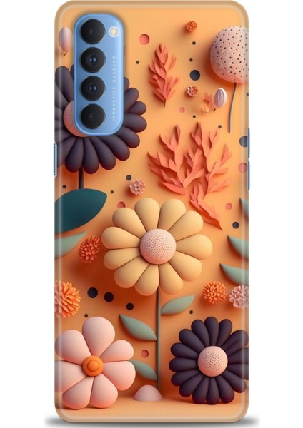 Oppo Reno 4 Pro Ile Uyumlu Hd Baskılı Silikon (Ortasertlikte) Kılıf - 527