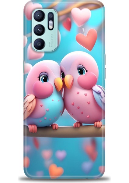 Oppo Reno 6 Ile Uyumlu Hd Baskılı Silikon (Ortasertlikte) Kılıf - 606