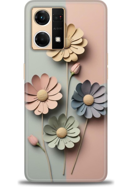 Oppo Reno 7 Ile Uyumlu Hd Baskılı Silikon (Ortasertlikte) Kılıf - 419