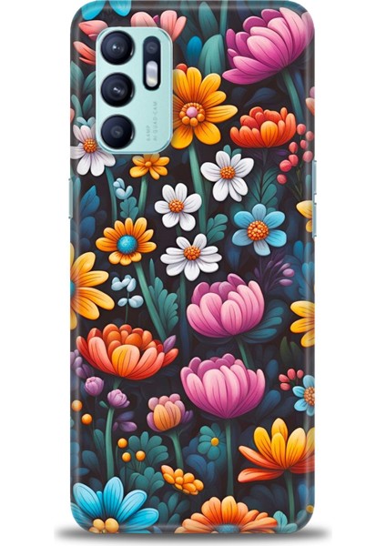 Oppo Reno 6 Ile Uyumlu Hd Baskılı Silikon (Ortasertlikte) Kılıf - 533