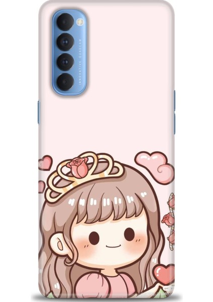 Oppo Reno 4 Pro Ile Uyumlu Hd Baskılı Silikon (Ortasertlikte) Kılıf - 674