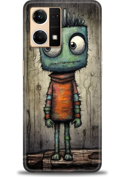 Oppo Reno 7 Ile Uyumlu Hd Baskılı Silikon (Ortasertlikte) Kılıf - 798