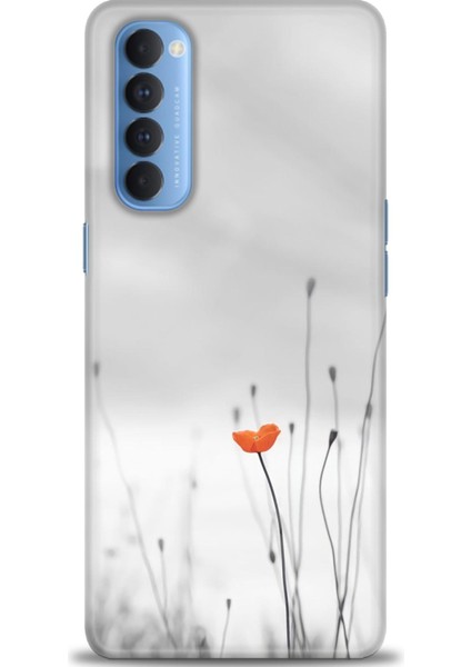 Oppo Reno 4 Pro Ile Uyumlu Hd Baskılı Silikon (Ortasertlikte) Kılıf - 755