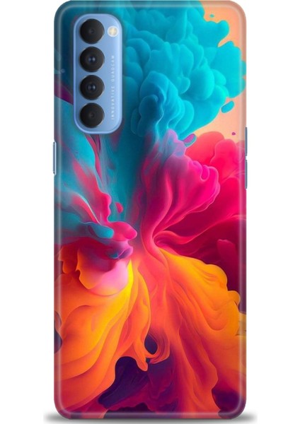 Oppo Reno 4 Pro Ile Uyumlu Hd Baskılı Silikon (Ortasertlikte) Kılıf - 804