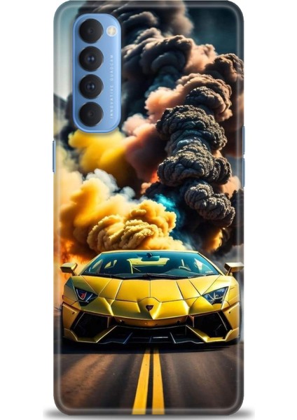 Oppo Reno 4 Pro Ile Uyumlu Hd Baskılı Silikon (Ortasertlikte) Kılıf - 853