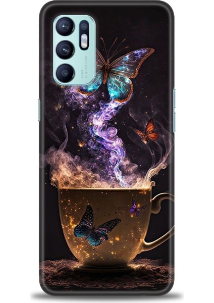 Oppo Reno 6 Ile Uyumlu Hd Baskılı Silikon (Ortasertlikte) Kılıf - 612