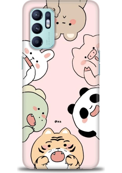 Oppo Reno 6 Ile Uyumlu Hd Baskılı Silikon (Ortasertlikte) Kılıf - 505