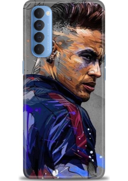 Oppo Reno 4 Pro Ile Uyumlu Hd Baskılı Silikon (Ortasertlikte) Kılıf - 458