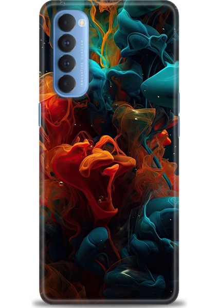 Oppo Reno 4 Pro Ile Uyumlu Hd Baskılı Silikon (Ortasertlikte) Kılıf - 807