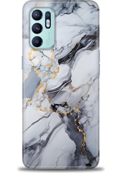 Oppo Reno 6 Ile Uyumlu Hd Baskılı Silikon (Ortasertlikte) Kılıf - 223