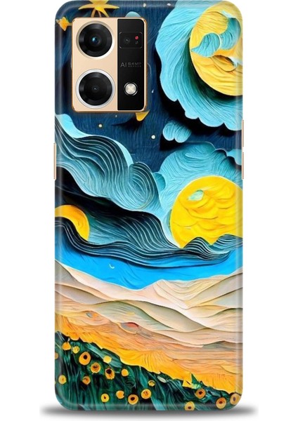 Oppo Reno 7 Ile Uyumlu Hd Baskılı Silikon (Ortasertlikte) Kılıf - 324