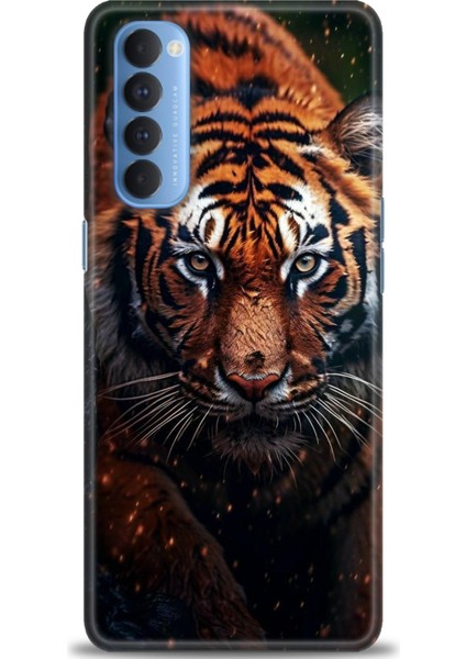 Oppo Reno 4 Pro Ile Uyumlu Hd Baskılı Silikon (Ortasertlikte) Kılıf - 132