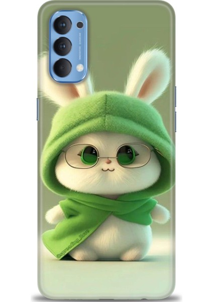 Oppo Reno 4 Ile Uyumlu Hd Baskılı Silikon (Ortasertlikte) Kılıf - 592