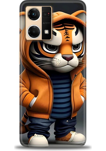 Oppo Reno 7 Ile Uyumlu Hd Baskılı Silikon (Ortasertlikte) Kılıf - 335