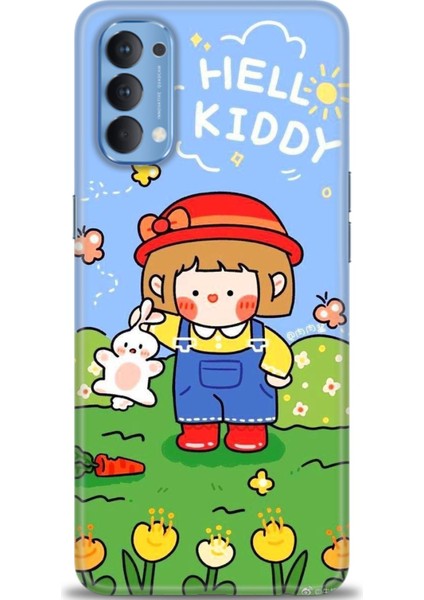 Oppo Reno 4 Ile Uyumlu Hd Baskılı Silikon (Ortasertlikte) Kılıf - 518