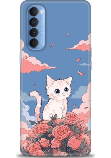 Oppo Reno 4 Pro Ile Uyumlu Hd Baskılı Silikon (Ortasertlikte) Kılıf - 654