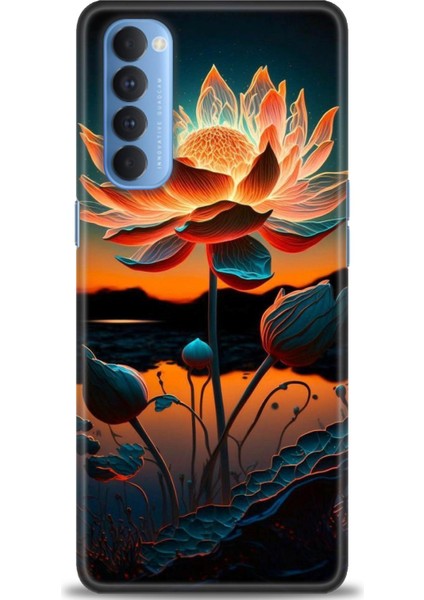 Oppo Reno 4 Pro Ile Uyumlu Hd Baskılı Silikon (Ortasertlikte) Kılıf - 356