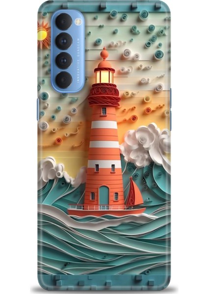 Oppo Reno 4 Pro Ile Uyumlu Hd Baskılı Silikon (Ortasertlikte) Kılıf - 881
