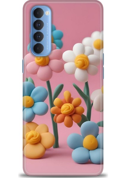 Oppo Reno 4 Pro Ile Uyumlu Hd Baskılı Silikon (Ortasertlikte) Kılıf - 348