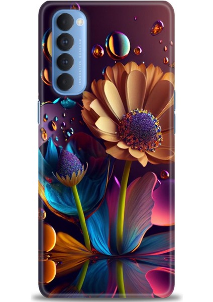Oppo Reno 4 Pro Ile Uyumlu Hd Baskılı Silikon (Ortasertlikte) Kılıf - 350
