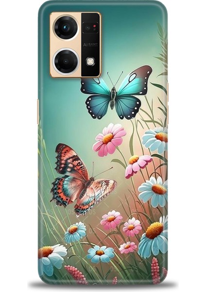 Oppo Reno 7 Ile Uyumlu Hd Baskılı Silikon (Ortasertlikte) Kılıf - 111