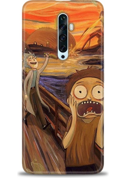 Oppo Reno 2z Ile Uyumlu Hd Baskılı Silikon (Ortasertlikte) Kılıf - 648