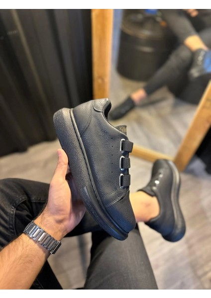 Knack Sneakers Ayakkabı 889 Siyah (Siyah Taban)