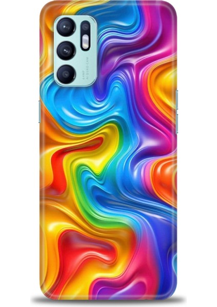Oppo Reno 6 Ile Uyumlu Hd Baskılı Silikon (Ortasertlikte) Kılıf - 552