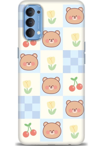Oppo Reno 4 Ile Uyumlu Hd Baskılı Silikon (Ortasertlikte) Kılıf - 879