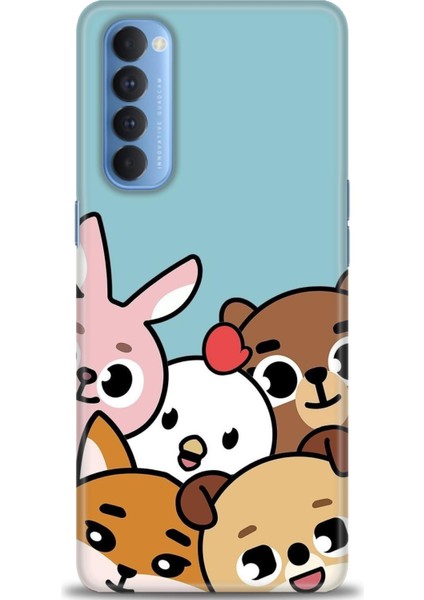 Oppo Reno 4 Pro Ile Uyumlu Hd Baskılı Silikon (Ortasertlikte) Kılıf - 388