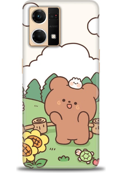 Oppo Reno 7 Ile Uyumlu Hd Baskılı Silikon (Ortasertlikte) Kılıf - 836