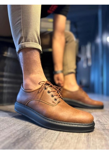 Knack Klasik Erkek Ayakkabı 001 Taba (Siyah Taban)