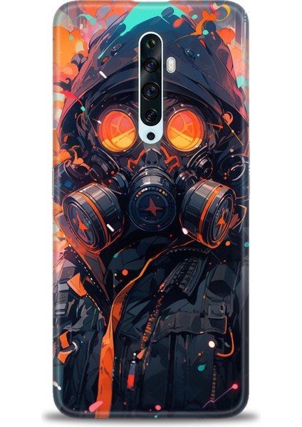 Oppo Reno 2z Ile Uyumlu Hd Baskılı Silikon (Ortasertlikte) Kılıf - 569