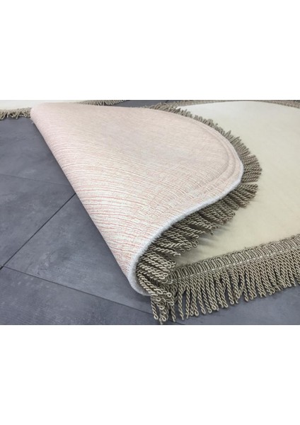 Shareton Oval Vizon 3'lü Burgu Saçaklı Banyo Paspası Seti Püsküllü Klozet Takımı modelleri