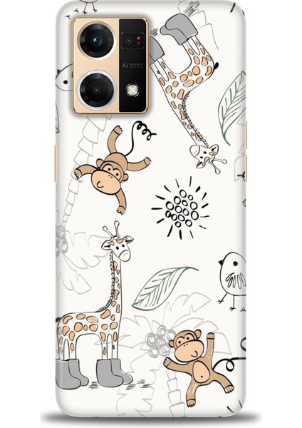 Oppo Reno 7 Ile Uyumlu Hd Baskılı Silikon (Ortasertlikte) Kılıf - 923