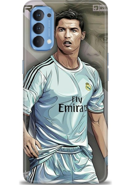 Oppo Reno 4 Ile Uyumlu Hd Baskılı Silikon (Ortasertlikte) Kılıf - 861