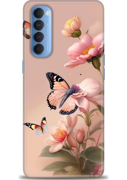 Oppo Reno 4 Pro Ile Uyumlu Hd Baskılı Silikon (Ortasertlikte) Kılıf - 187