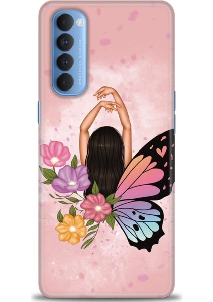 Oppo Reno 4 Pro Ile Uyumlu Hd Baskılı Silikon (Ortasertlikte) Kılıf - 698